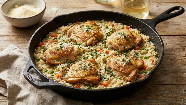 One-Pot Creamy Chicken and Rice (Weeknight Comfort)