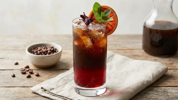 Hibiscus Cold Brew Fizz