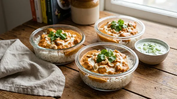 Butter Chicken Meal-Prep Bowls