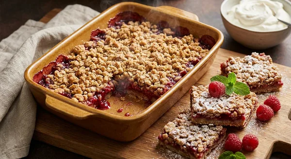 Raspberry Crumble Bars