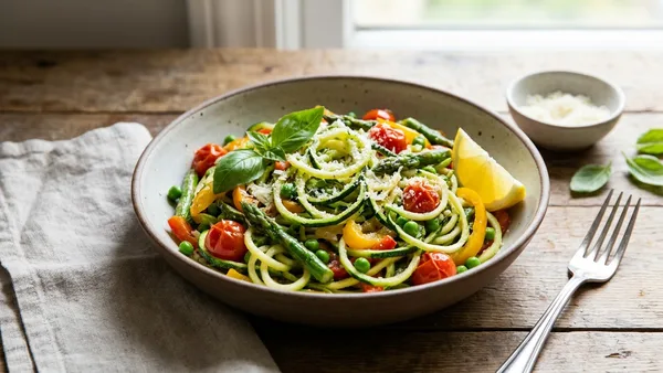 Zucchini Noodle Primavera