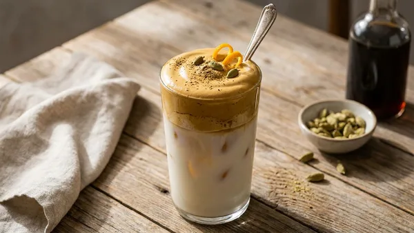 Whipped Cardamom Iced Coffee