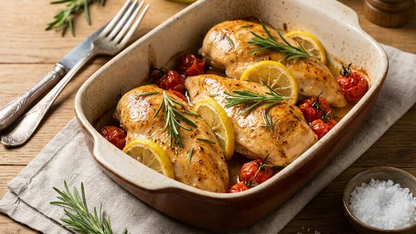 Juicy Oven-Baked Chicken Breasts (No-Dryness Method)