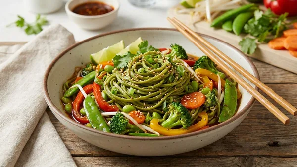 Edamame Noodle Stir-Fry