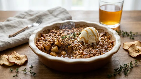Smoked Apple Crisp