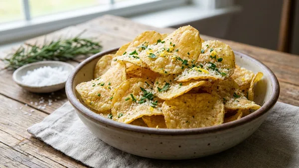 Garlic Parmesan Potato Chips