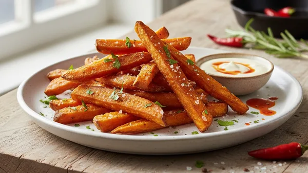 Twice-Fried Restaurant Style Crispy Sweet Potato Fries (Stovetop Deep Fry)