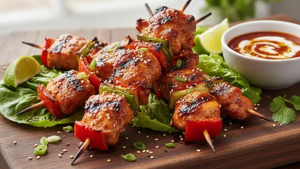 Gochujang Grilled Chicken Skewers