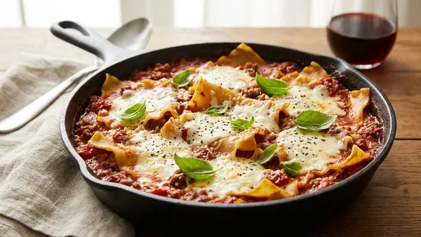 Stovetop Skillet Lasagna — No Oven Required