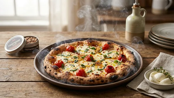 Smoked Pizza with Smoked Mozzarella
