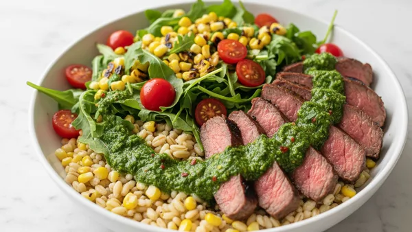 30-Min Steak Grain Bowl with Chimichurri