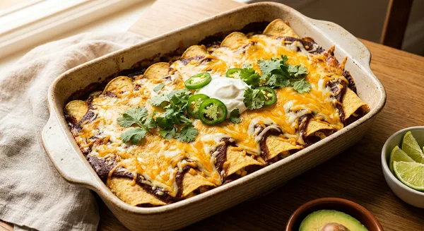 Cheesy Enchilada Casserole