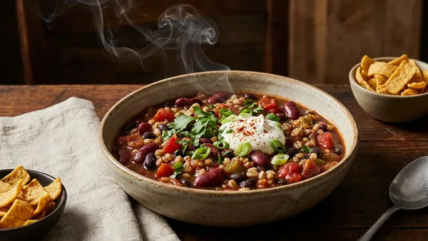 Smoked Bean and Barley Chili