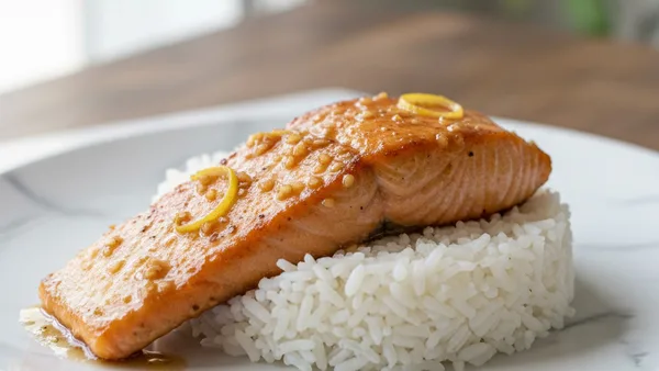 Honey Garlic Glazed Salmon