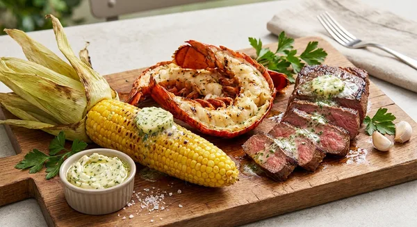 Compound Buttery Garlic Butter with Kinder's Organic Buttery Garlic Salt for Corn and Lobster
