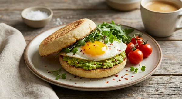 Avocado Egg English Muffin