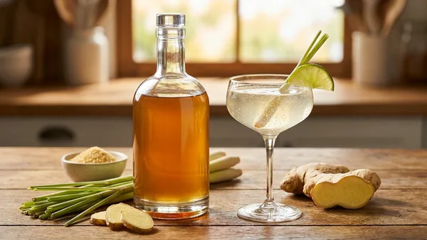 Ginger Lemongrass Simple Syrup