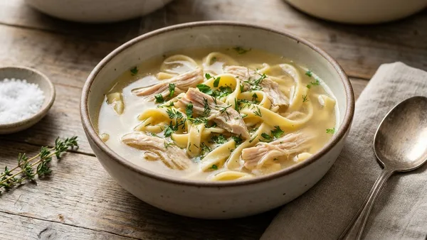 Classic Homemade Chicken Noodle Soup from Scratch
