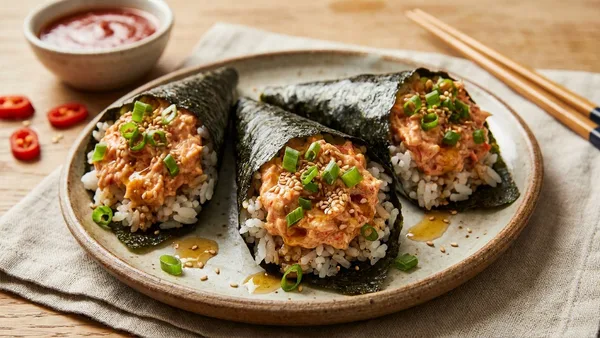 Korean-Style Spicy Crab Rolls
