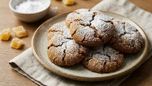 Gingery Crinkle Cookies