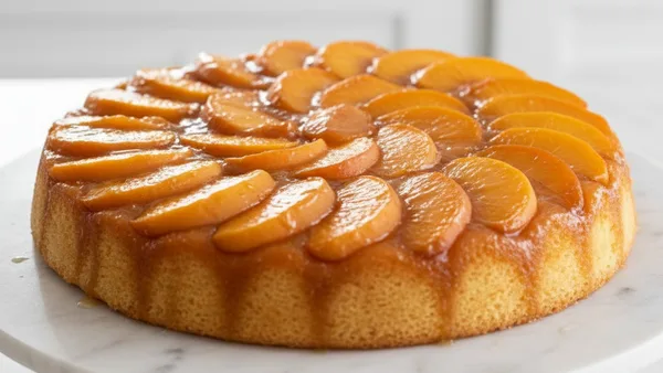 Peach Upside‑Down Cake