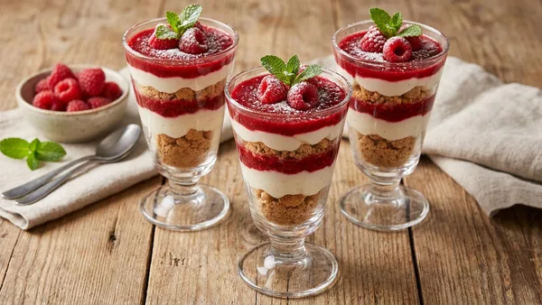 Raspberry Mascarpone Parfait