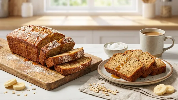 Gluten-Free Banana Bread with Oat Flour and Coconut Oil (No Xanthan Gum)