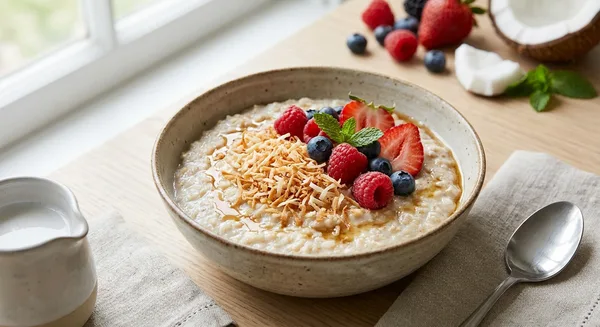 Coconut Berry Oatmeal