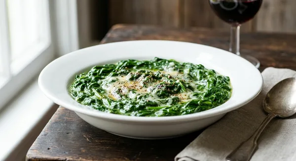 Classic Steakhouse Creamed Spinach