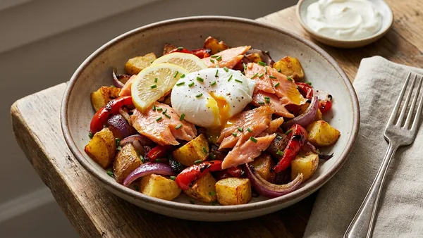 Smoked Salmon Breakfast Hash
