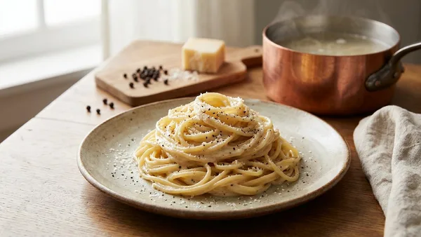 Cacio e Pepe (3-Ingredient Roman Cheese and Pepper Sauce)