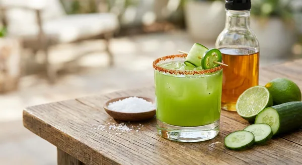 Spicy Serrano Cucumber Margarita