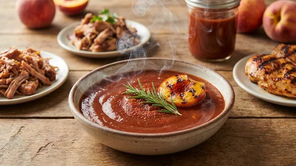 Smoked Peach BBQ Sauce