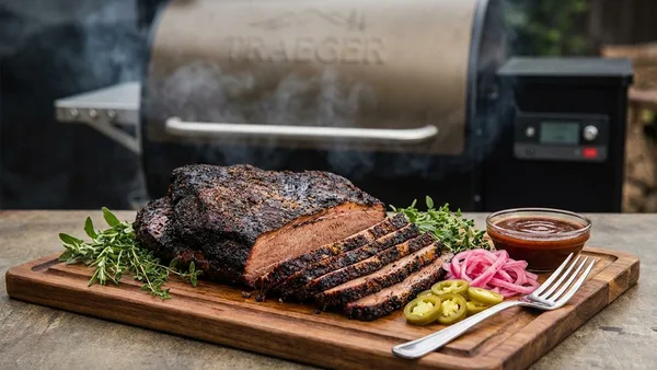 Traeger Smoked Brisket (Texas-Style Low and Slow)