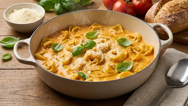 One-Pot Creamy Tomato Tortellini (20-Minute Weeknight Dinner)