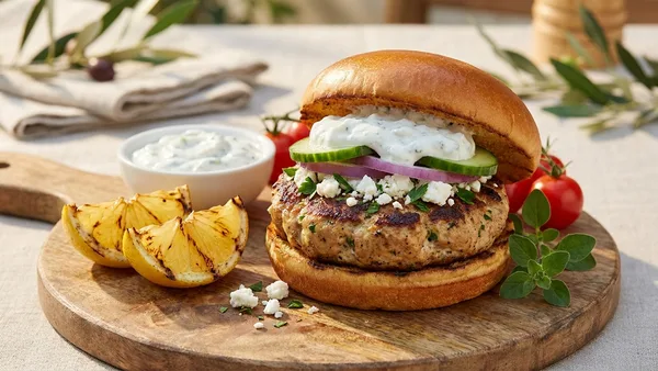 Greek Chicken Burger