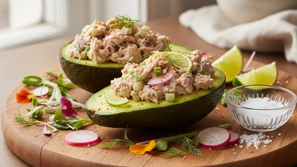 Tuna Stuffed Avocados