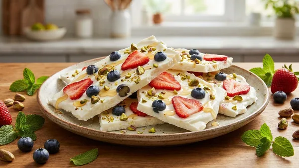 Strawberry Yogurt Bark
