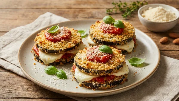 Air Fryer Eggplant Stacks