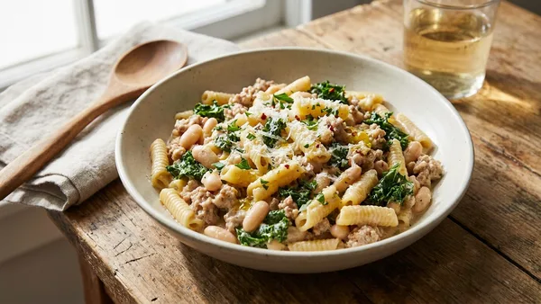 Turkey White Bean Pasta