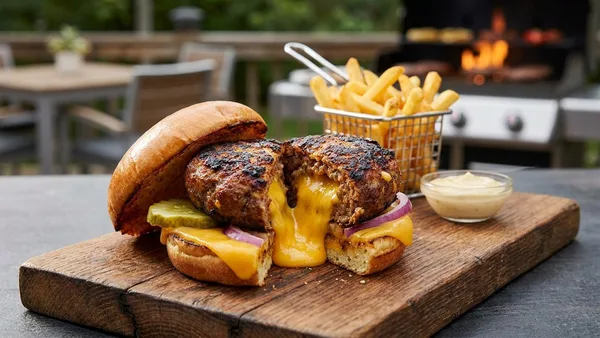 Juicy Lucy Cheese-Stuffed Burgers (Minnesota-Style)