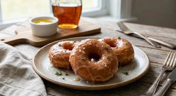 South Chicago Packing 100% Pure Tallow-Fried Donuts with Maple Glaze