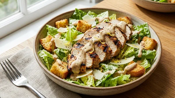 Grilled Chicken Caesar Salad with Smoky Homemade Dressing