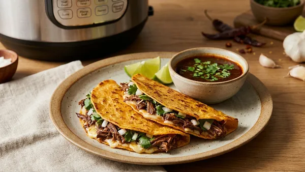 Instant Pot Birria Tacos with Rich Consommé