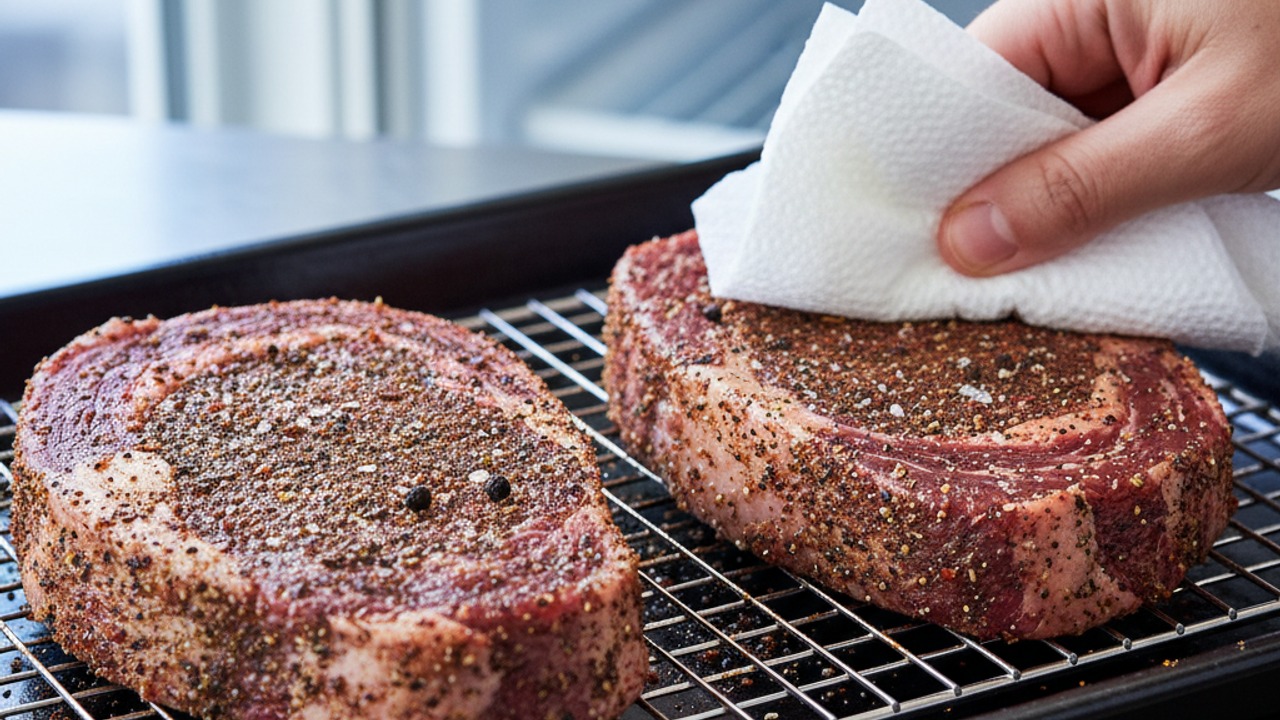 Season and dry‑brine with coffee–chile rub