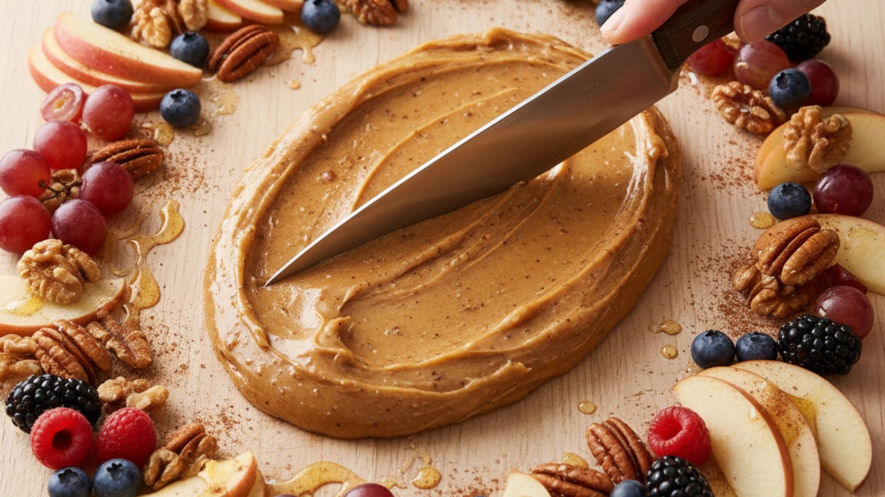 Arrange the butter and toppings on a board