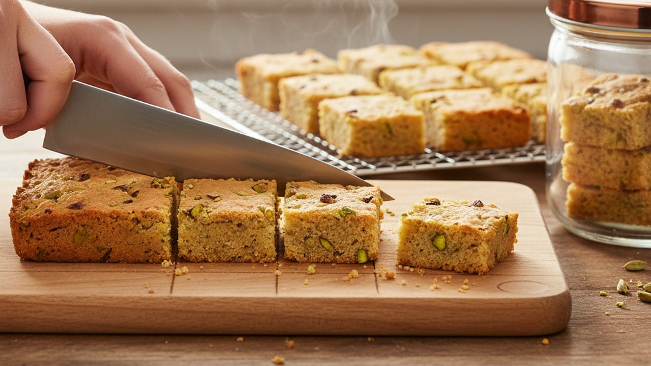 Slice, cool completely and store
