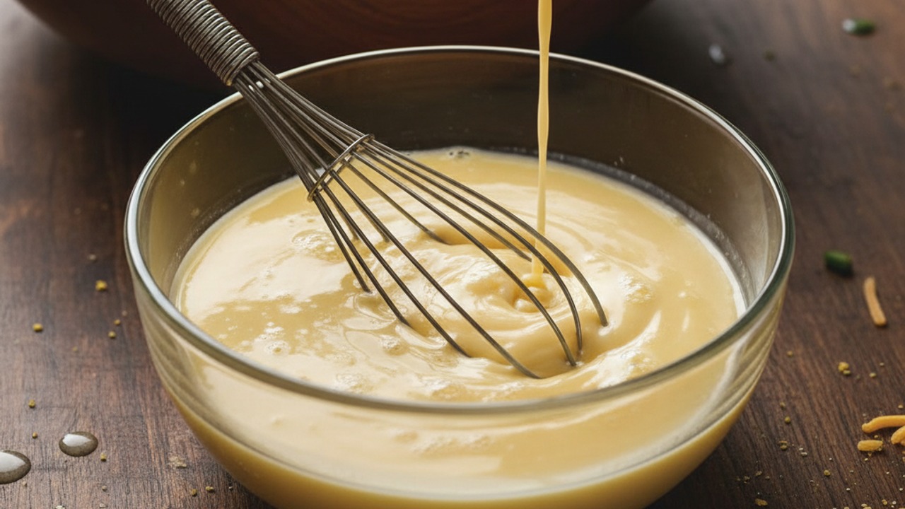 Whisk wet ingredients