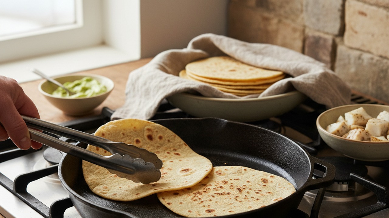 Warm the tortillas
