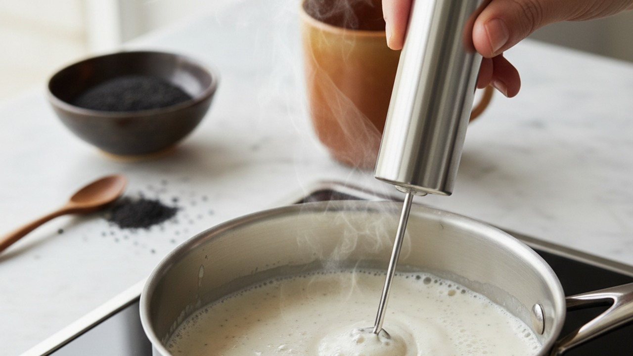 Heat and froth the milk